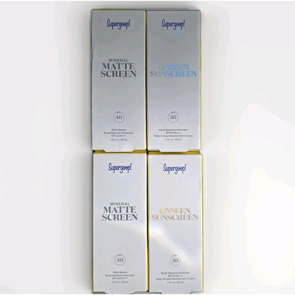 New Supergoop! Sunscreen Bundle (Set of 4)